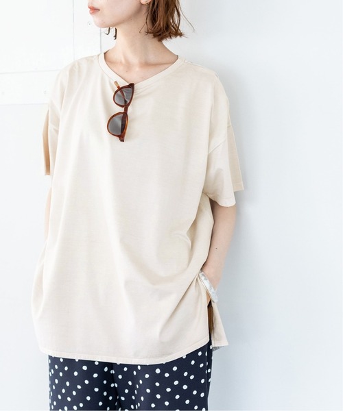 IENA（イエナ）の「Pigment Dyeing ワイドTシャツ（Tシャツ