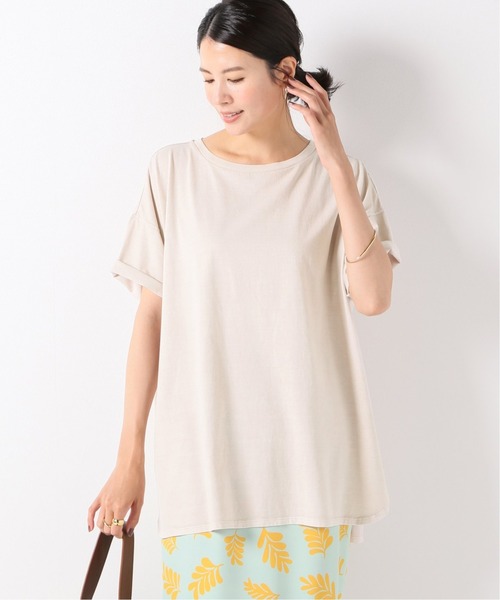 IENAカットソー IENA（イエナ）の「Pigment Dyeing ワイドTシャツ（Tシャツ