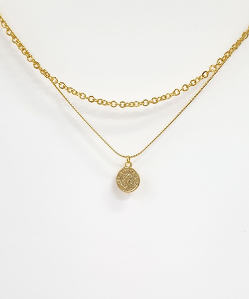 CEMONEMO（セモネモ）の「エリザベスコイン ミックスチェーン ２連ネックレス（ネックレス・レディース・ゴールド/シルバー・FREE）」の10枚目の写真