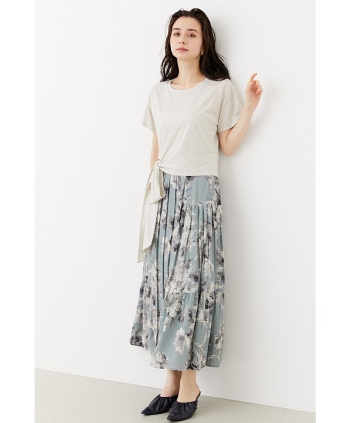 rienda（リエンダ）の「サイドプリーツティアードスカート（スカート  