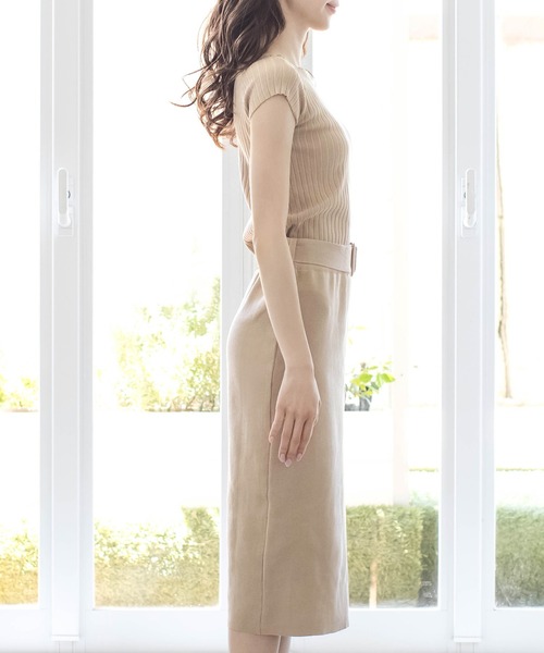 Julia Boutique（ジュリアブティック）の「2WAYネックニット+タイトスカートセットアップ/21130（アンサンブル・レディース・ブラック/ベージュ/パープル・ONE）」の15枚目の写真