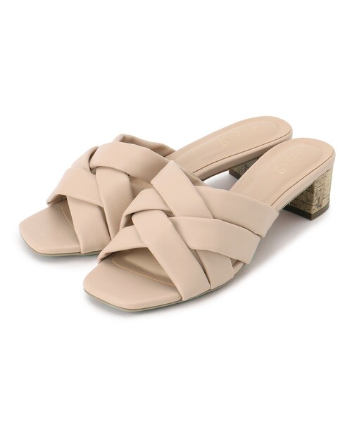 grove（グローブ）の「◆さしメッシュパデットサンダル30（サンダル・レディース・ブラック/ベージュ/オフホワイト・35/45）」の5枚目の写真