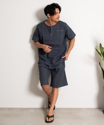 Dita（ディータ）の「【オーガニックコットン】しじら織り メンズ 甚平 浴衣【K】（浴衣）」