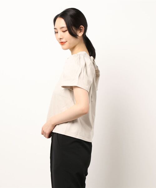 flower（フラワー）の「スウィートリボンティーズ（シャツ/ブラウス・レディース・ホワイト/ベージュ・FREE）」の4枚目の写真