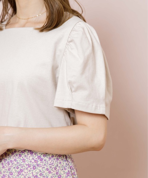 flower（フラワー）の「スウィートリボンティーズ（シャツ/ブラウス・レディース・ホワイト/ベージュ・FREE）」の7枚目の写真