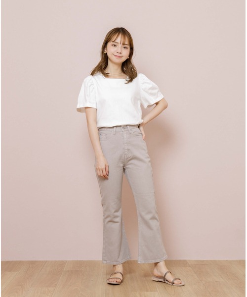 flower（フラワー）の「スウィートリボンティーズ（シャツ/ブラウス・レディース・ホワイト/ベージュ・FREE）」の14枚目の写真