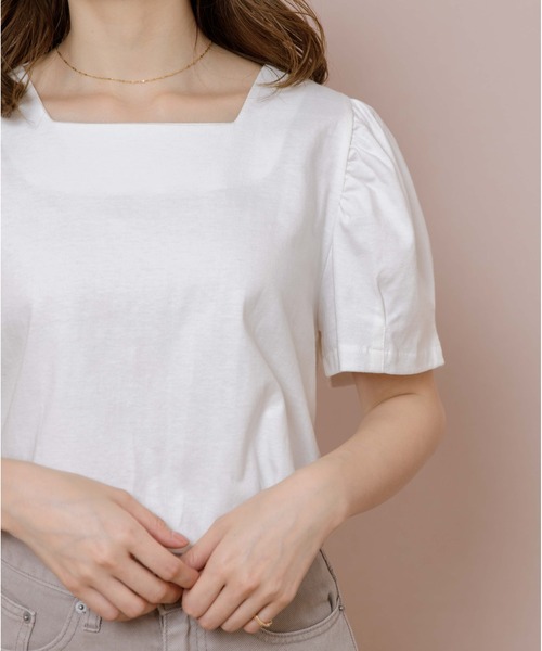 flower（フラワー）の「スウィートリボンティーズ（シャツ/ブラウス・レディース・ホワイト/ベージュ・FREE）」の13枚目の写真