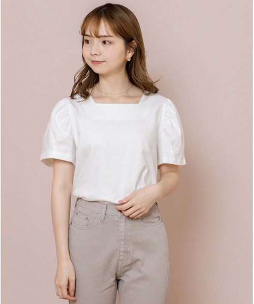 flower（フラワー）の「スウィートリボンティーズ（シャツ/ブラウス・レディース・ホワイト/ベージュ・FREE）」の19枚目の写真