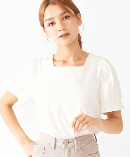 flower（フラワー）の「スウィートリボンティーズ（シャツ/ブラウス・レディース・ホワイト/ベージュ・FREE）」の20枚目の写真