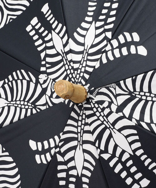 BOHEMIANS（ボヘミアンズ）の「BOHEMIANS/ボヘミアンズ　LOVE ZEBRA PARASOL　傘（長傘・レディース・ブラック・FREE）」の3枚目の写真