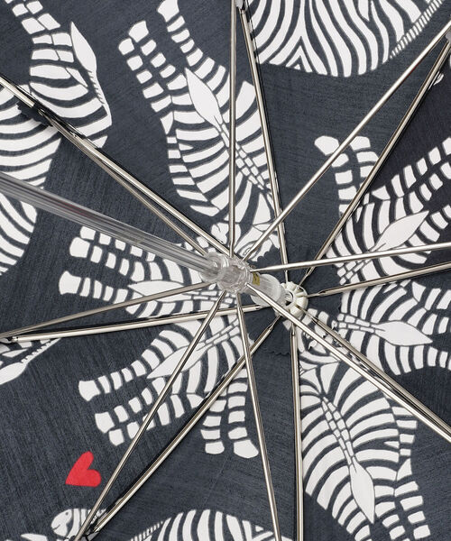 BOHEMIANS（ボヘミアンズ）の「BOHEMIANS/ボヘミアンズ　LOVE ZEBRA PARASOL　傘（長傘・レディース・ブラック・FREE）」の4枚目の写真