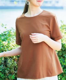 リブ イン コンフォート 接触冷感と抗菌防臭のW加工!後ろフレアーのTトップス