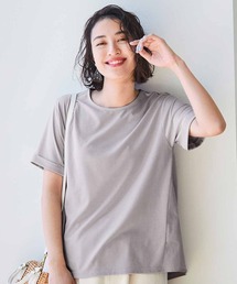 リブ　イン　コンフォート　接触冷感と抗菌防臭のＷ加工！後ろフレアーのＴトップス