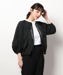 LUGIVA | 形状記憶タフタ タックブルゾン(ブルゾン)