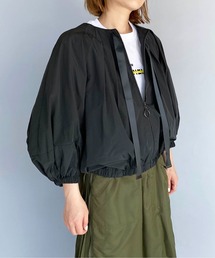 LUGIVA | 形状記憶タフタ タックブルゾン(ブルゾン)