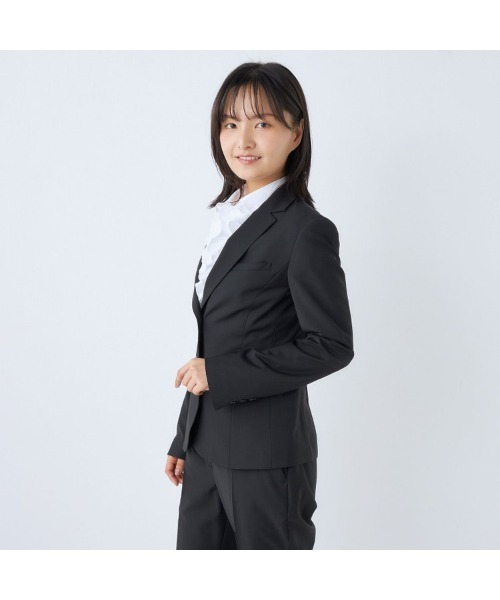 SUIT SELECT（スーツセレクト）の「【セットアップ対応】【SUIT SELECT × Samantha Thavasa】【おうちで洗えるストレッチ】2釦ジャケット/究極のブラック（スーツジャケット・レディース・ブラック・9号/11号/7号/5号/13号/15号）」の11枚目の写真