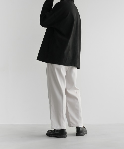 remer(リメール)の「loose basic tapered wide PT《21秋冬》/ ルーズベーシックテーパードワイドパンツ(その他パンツ・メンズ・ブラック/オフホワイト/モカ・SMALL/MEDIUM/LARGE)」の8枚目の写真