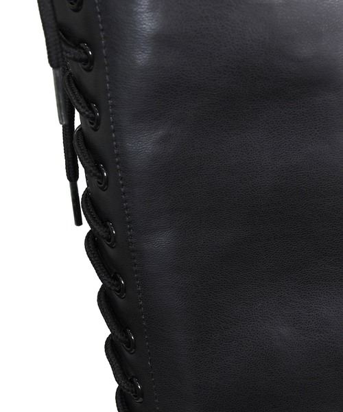 NOFALL（ノーフォール）の「トラックソールレースアップロングビガーブーツ（ブーツ・レディース・ホワイト/ブラック・LL/3L/S/M/L）」の8枚目の写真