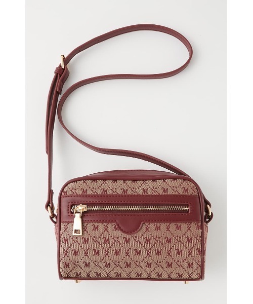 MOUSSY（マウジー）の「EA MONOGRAM SHOULDER バッグ（ショルダーバッグ・レディース・ブラウン/ベージュ/ボルドー・FREE）」の6枚目の写真