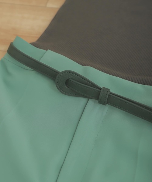 SENSE OF PLACE by URBAN RESEARCH（センスオブプレイスバイアーバンリサーチ）の「バックルレスナローベルト（ベルト・レディース・ブラウン/グリーン/ブラック・ONE）」の3枚目の写真