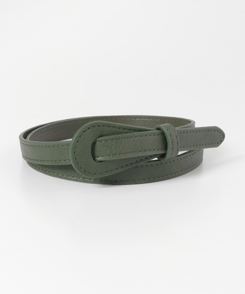 SENSE OF PLACE by URBAN RESEARCH（センスオブプレイスバイアーバンリサーチ）の「バックルレスナローベルト（ベルト・レディース・ブラウン/グリーン/ブラック・ONE）」の5枚目の写真