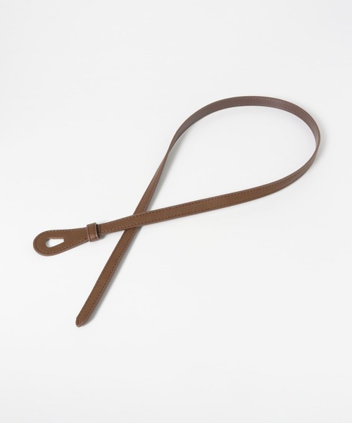 SENSE OF PLACE by URBAN RESEARCH（センスオブプレイスバイアーバンリサーチ）の「バックルレスナローベルト（ベルト・レディース・ブラウン/グリーン/ブラック・ONE）」の4枚目の写真