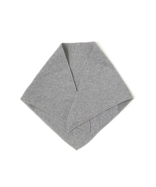 BEAMS BOY（ビームスボーイ）の「BEAMS BOY / リブ トライアングル マフラー（マフラー・レディース・グレー/オリーブ/オレンジ・ONE SIZE）」の4枚目の写真