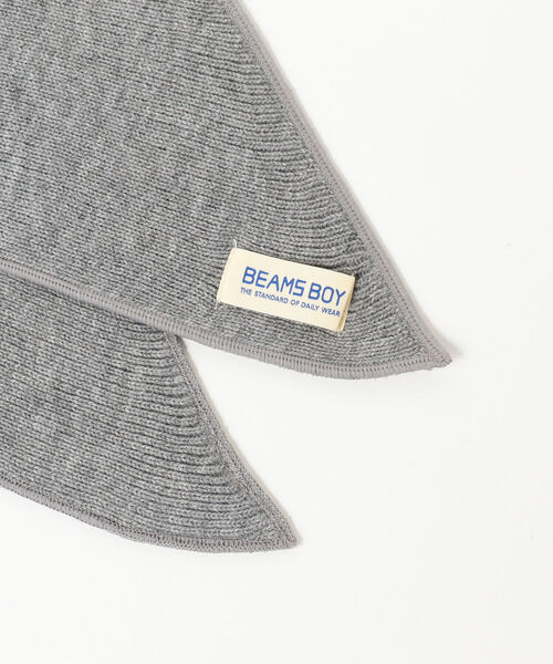 BEAMS BOY（ビームスボーイ）の「BEAMS BOY / リブ トライアングル マフラー（マフラー・レディース・グレー/オリーブ/オレンジ・ONE SIZE）」の6枚目の写真
