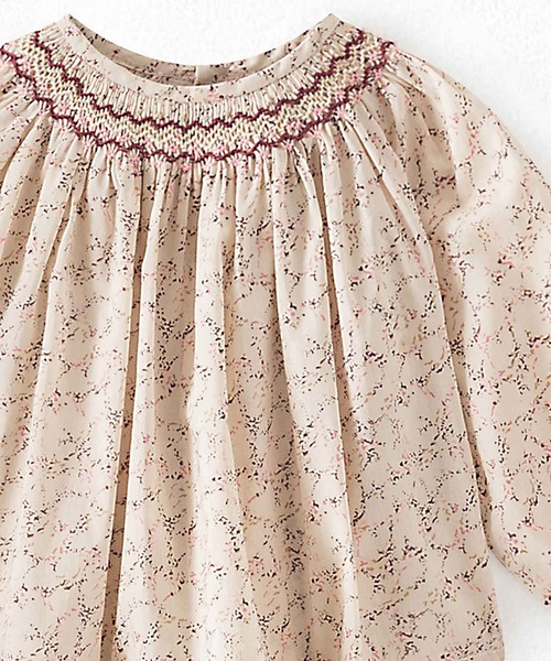 Bonpoint(ボンポワン)の「リバティ ペイズリー柄ブラウス(シャツ/ブラウス・キッズ・バイオレット/キナリ・90/80)」の4枚目の写真