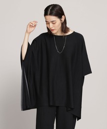 NANO universe（ナノユニバース）の「配色ニットポンチョ 七分袖（ニット/セーター）」