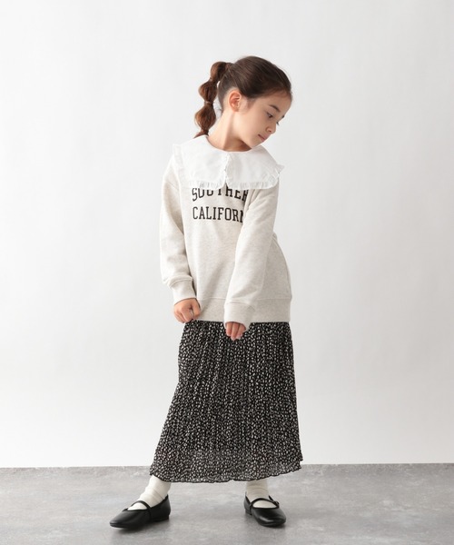 GLOBAL WORK（グローバルワーク）の「【キッズ】ワッシャープリーツスカート/215346（スカート・キッズ・ブラック/ベージュ/ライトパープル・110cm/100cm/120cm/130cm/140cm/150cm/160cm）」の6枚目の写真