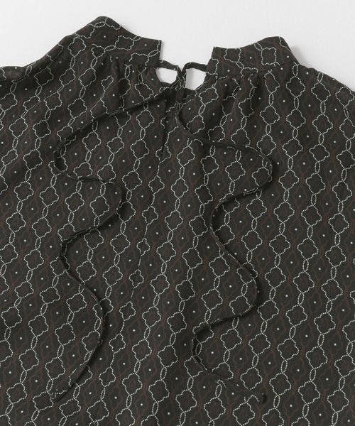 URBAN RESEARCH ROSSO（アーバンリサーチロッソ）の「ジオメトリックミニワンピース（ワンピース・レディース・ブラック/グリーン系その他・FREE）」の18枚目の写真