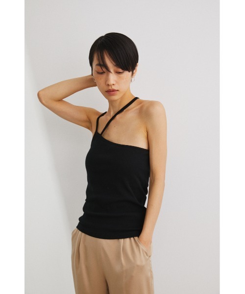 STYLEMIXER（スタイルミキサー）の「カップ付きアシンメトリーキャミソール（キャミソール・レディース・ブラック/ブラウン/ミント・SMALL/MEDIUM）」の5枚目の写真