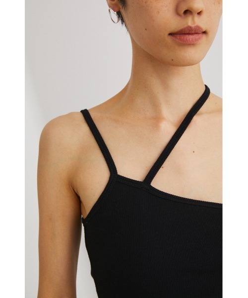 STYLEMIXER（スタイルミキサー）の「カップ付きアシンメトリーキャミソール（キャミソール・レディース・ブラック/ブラウン/ミント・SMALL/MEDIUM）」の7枚目の写真