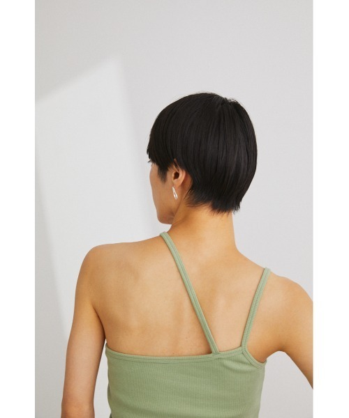 STYLEMIXER（スタイルミキサー）の「カップ付きアシンメトリーキャミソール（キャミソール・レディース・ブラック/ブラウン/ミント・SMALL/MEDIUM）」の20枚目の写真