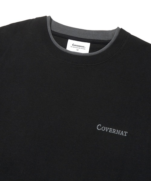 COVERNAT（カバーナット）の「【COVERNAT】LAYERED AUTHENTIC LOGO LONG SLEEVE / カバーナット レイヤード オーセンティック ロゴ ロングスリーブ Tシャツ（Tシャツ/カットソー・メンズ・ネイビー/ブラック/アイボリー・SMALL/X-LARGE/MEDIUM/LARGE）」の6枚目の写真