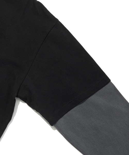 COVERNAT（カバーナット）の「【COVERNAT】LAYERED AUTHENTIC LOGO LONG SLEEVE / カバーナット レイヤード オーセンティック ロゴ ロングスリーブ Tシャツ（Tシャツ/カットソー・メンズ・ネイビー/ブラック/アイボリー・SMALL/X-LARGE/MEDIUM/LARGE）」の8枚目の写真