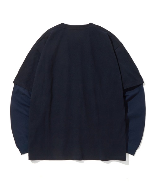 COVERNAT（カバーナット）の「【COVERNAT】LAYERED AUTHENTIC LOGO LONG SLEEVE / カバーナット レイヤード オーセンティック ロゴ ロングスリーブ Tシャツ（Tシャツ/カットソー・メンズ・ネイビー/ブラック/アイボリー・SMALL/X-LARGE/MEDIUM/LARGE）」の15枚目の写真
