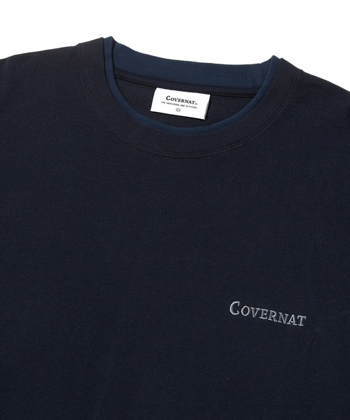 COVERNAT（カバーナット）の「【COVERNAT】LAYERED AUTHENTIC LOGO LONG SLEEVE / カバーナット レイヤード オーセンティック ロゴ ロングスリーブ Tシャツ（Tシャツ/カットソー・メンズ・ネイビー/ブラック/アイボリー・SMALL/X-LARGE/MEDIUM/LARGE）」の16枚目の写真
