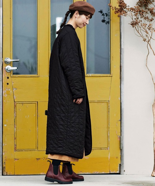 Sunny clouds(サニークラウズ)の「SUNNY CLOUDS 縦キルトのコート〈レディース〉(その他アウター・レディース・ブラック・X-LARGE/XX-LARGE/MEDIUM/NM/LARGE)」の9枚目の写真