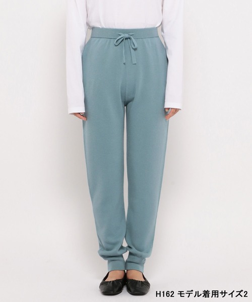 N.O.R.C by the line（ノークバイザライン）の「ウォッシャブルニットアップパンツ（その他パンツ・レディース・オフホワイト/サックスブルー/ブラック・L/M/XS/S）」の7枚目の写真