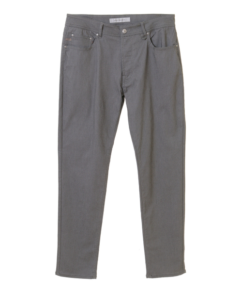 MEN'S MELROSE（メンズメルローズ）の「ハイパーストレッチカルゼ5ポケパンツ（チノパンツ・メンズ・グレー/チャコールグレー・2/3/4/5）」の2枚目の写真