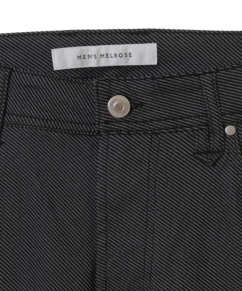 MEN'S MELROSE（メンズメルローズ）の「ハイパーストレッチカルゼ5ポケパンツ（チノパンツ・メンズ・グレー/チャコールグレー・2/3/4/5）」の5枚目の写真
