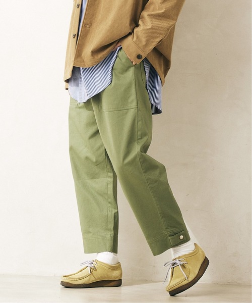 JOURNAL STANDARD relume(ジャーナルスタンダード レリューム)の「◆【HOUSE HOLD / ハウスホールド】ワイドベイカーパンツ/ワークパンツ(チノパンツ・メンズ・ベージュ/ブラック/カーキ・2/3/4/1)」の3枚目の写真