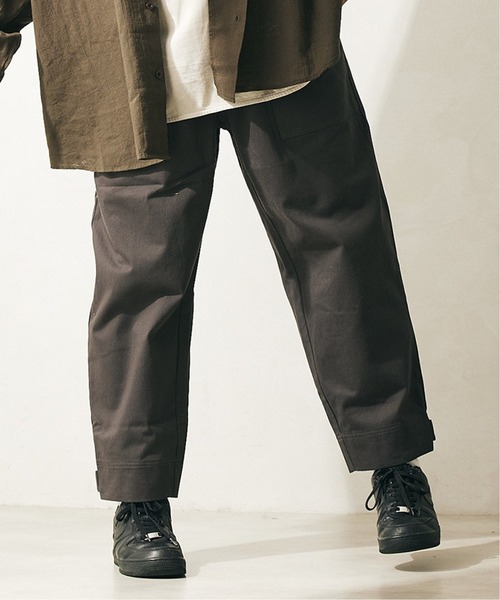 JOURNAL STANDARD relume(ジャーナルスタンダード レリューム)の「◆【HOUSE HOLD / ハウスホールド】ワイドベイカーパンツ/ワークパンツ(チノパンツ・メンズ・ベージュ/ブラック/カーキ・2/3/4/1)」の4枚目の写真