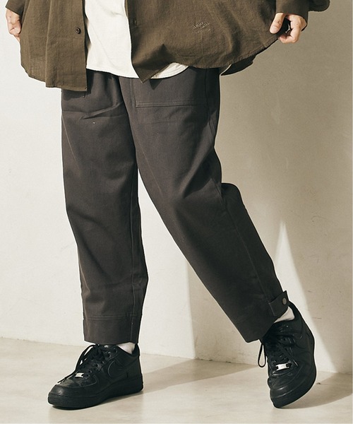 JOURNAL STANDARD relume(ジャーナルスタンダード レリューム)の「◆【HOUSE HOLD / ハウスホールド】ワイドベイカーパンツ/ワークパンツ(チノパンツ・メンズ・ベージュ/ブラック/カーキ・2/3/4/1)」の5枚目の写真