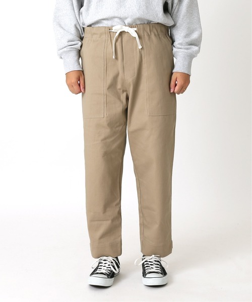 JOURNAL STANDARD relume(ジャーナルスタンダード レリューム)の「◆【HOUSE HOLD / ハウスホールド】ワイドベイカーパンツ/ワークパンツ(チノパンツ・メンズ・ベージュ/ブラック/カーキ・2/3/4/1)」の10枚目の写真