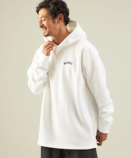 green label relaxing by 風早ゆうた（グリーンレーベルリラクシングバイカゼハヤユウタ）の「【WEB限定】＜KZ×green label relaxing＞フリース フーディー（スウェット・メンズ・ホワイト/グレー/ワインレッド・S/M/L）」の17枚目の写真