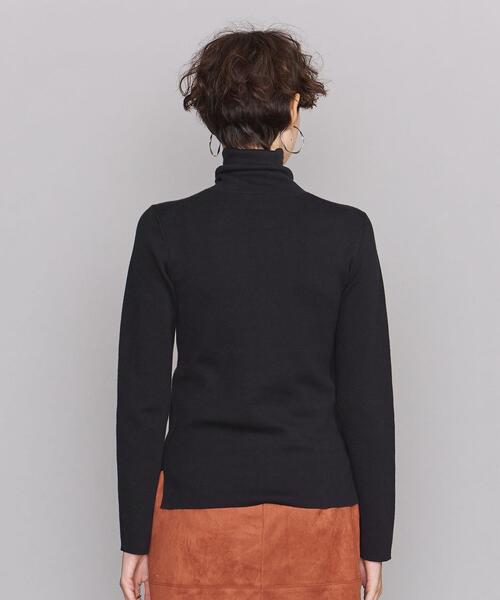 BEAUTY&YOUTH UNITED ARROWS（ビューティーアンドユースユナイテッドアローズ）の「BY コットンスムース タートルネックニット -ウォッシャブル-（ニット/セーター・レディース・ブラック/ダークブラウン/オフホワイト・FREE）」の8枚目の写真