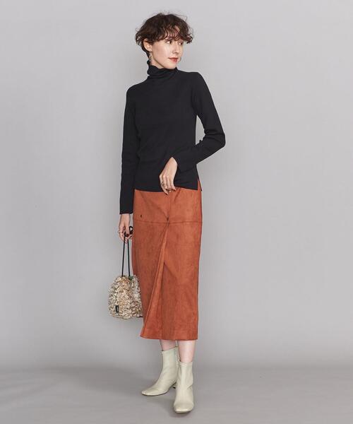 BEAUTY&YOUTH UNITED ARROWS（ビューティーアンドユースユナイテッドアローズ）の「BY コットンスムース タートルネックニット -ウォッシャブル-（ニット/セーター・レディース・ブラック/ダークブラウン/オフホワイト・FREE）」の10枚目の写真